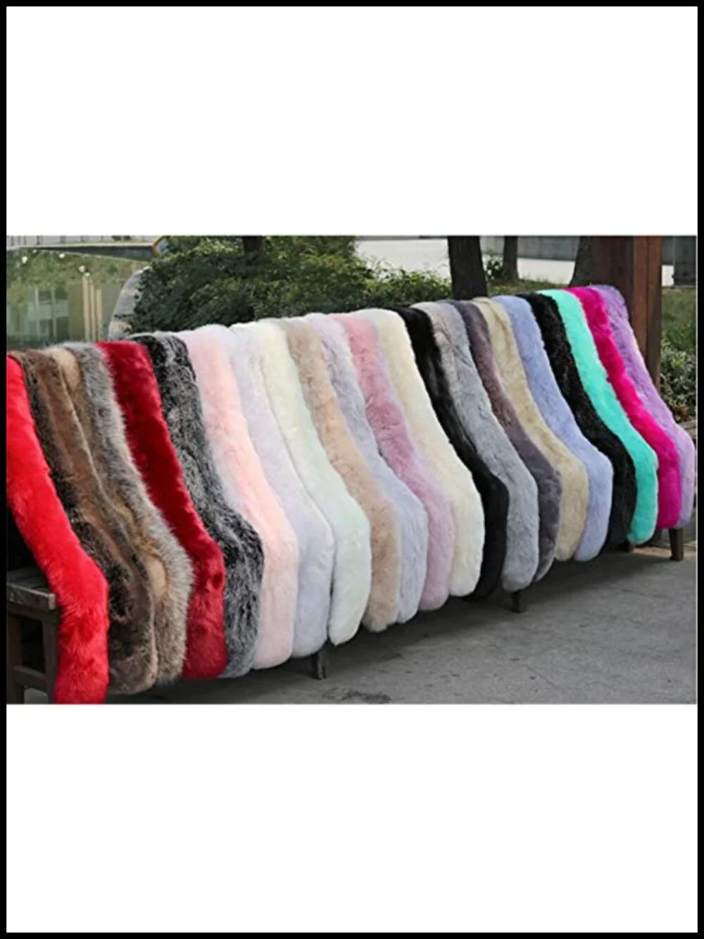 Faux Fur Winter Wrap Scarf Shawl Shrug for Women Men